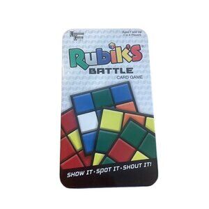 Rubik’s Battle Card Game in Tin University Game Complete fast-action Rubiks Cube